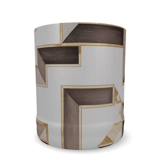 Taupe and Gold Crystal Whisky Glass - Bath Collection Limited Edition