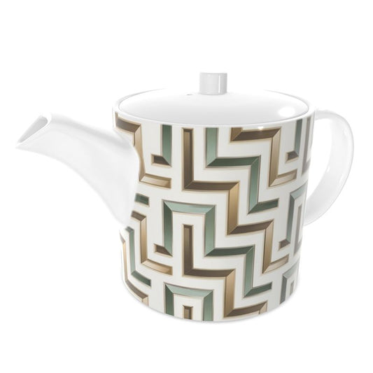 Elegant Riviera Fine Bone China Tea Pot - Limited Edition