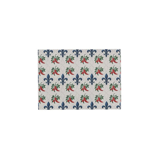 Colorful Chilli Design Serving Platter - Mediterranean Kitchen Decor