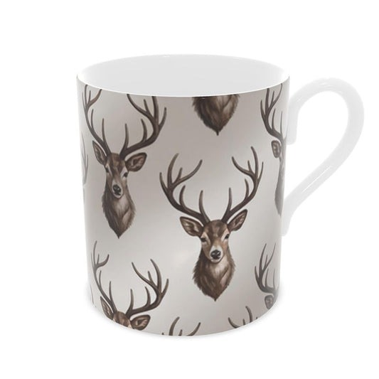 Vintage Style Cotswolds Deer Mug - Exquisite Fine Bone China Drinkware