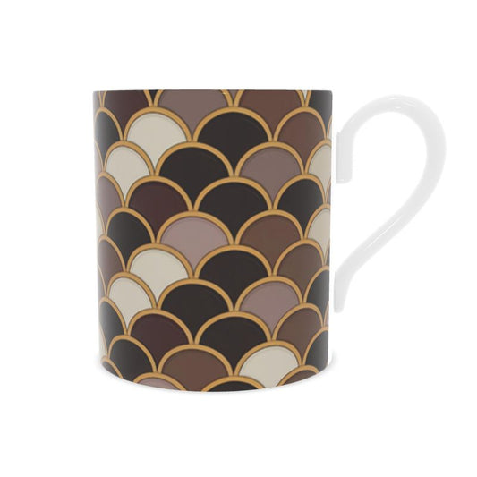 Coastal Fine Bone China Mug in Taupe