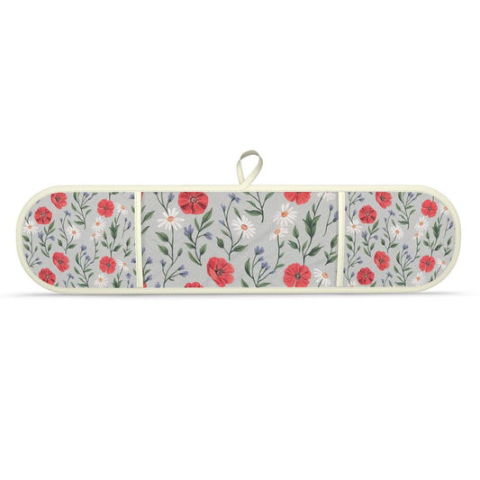 Quirky Wild Flowers Oven Mitts - Vintage Floral Kitchen Accessories
