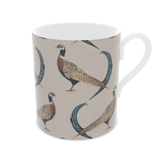 Elegant Country Pheasant Coffee Mug - Fine Bone China Drinkware