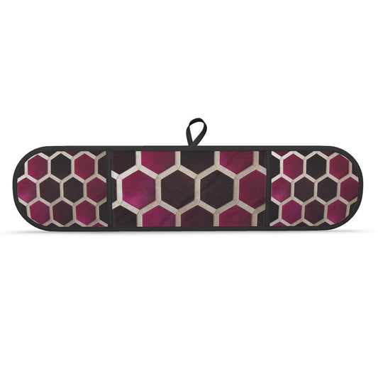 Plush Monaco Burgundy Double Oven Glove - Chef Essential