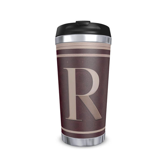 Monogram Letter R Travel Mug - Personalised Alphabet Gift Idea