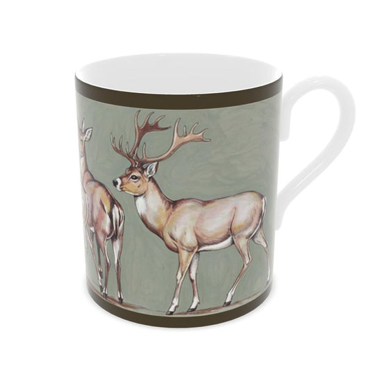 Elegant Deers and Stags Fine Bone China Mug